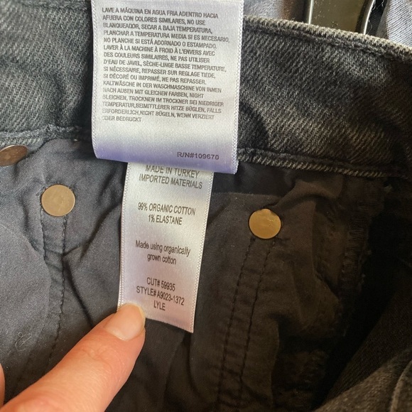 Agolde Women’s Lyle Jeans Low Rise Slim Size 27 in Charcoal Contemporary Minimal - Picture 6 of 11